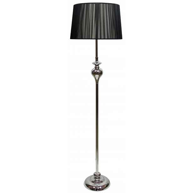 Stojací lampa černá+chrom E27 Gillenia Candelux