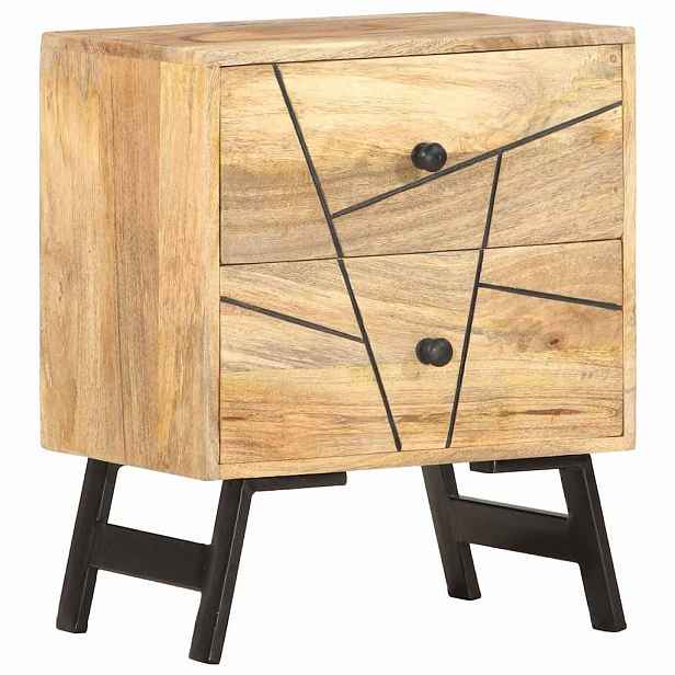 vidaXL Noční stolek 40 x 30 x 50 cm masivní mangovníkové dřevo