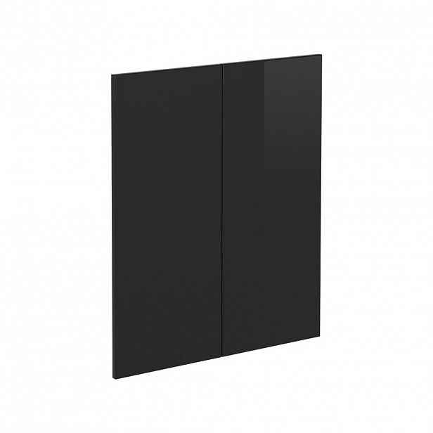 Vicco KUCHYŇSKÁ DVÍŘKA R-Line Černý vysoký lesk 59.2 x 71.3 cm nábytková čela pro spodní skříňku