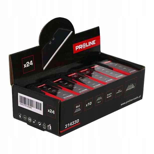 Vyměnitelné čepele pro trapézové nože 59 mm Box 240 kusů černé SK2 Proline
