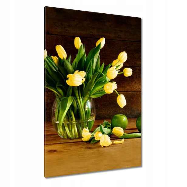 Obrazy 80x120 Žluté tulipány