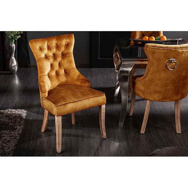 Chesterfield jídelní židle 2 ks FRIXON Dekorhome