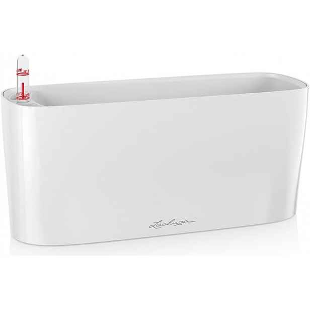 Květináč 30 CM Bílý Lesk, Obdélník