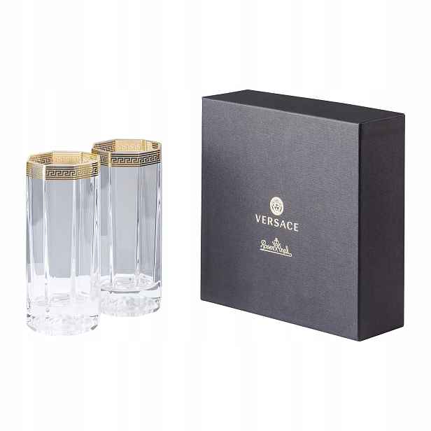Sada 2 sklenic Longdrink Versace Crystal D'Or