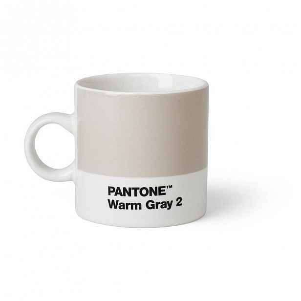 Světle šedý hrnek Pantone Espresso, 120 ml