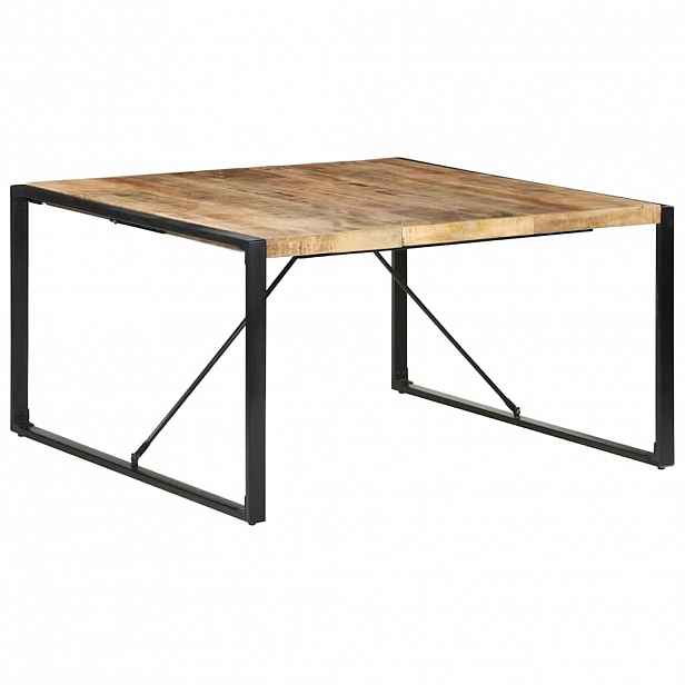 vidaXL Jídelní stůl 140 x 140 x 75 cm hrubé mangovníkové dřevo