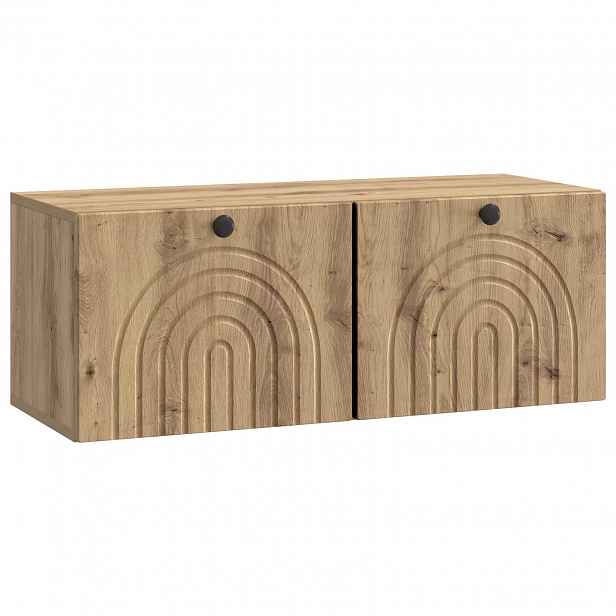 vidaXL Nástěnná TV skříň 78,5 x 31 x 30 cm Dub artisan