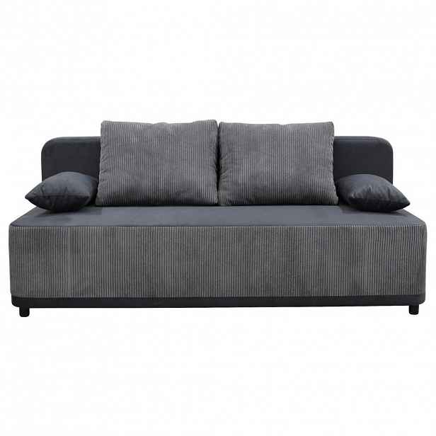 MID.YOU ROZKLÁDACÍ POHOVKA, textil, šedá