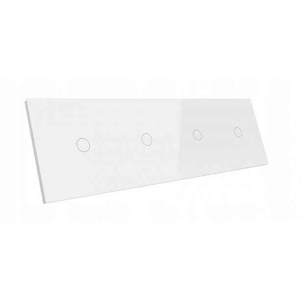 Dotykový Spínač Světla 4K Sklo 4 Led Tlačítka