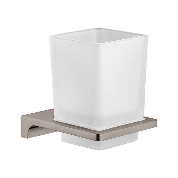 Rav Slezák NIL - Držák kartáčků - sklo/metal grey - lesklá NLA0201MGL