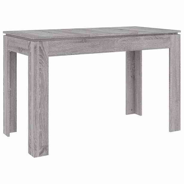 vidaXL Jídelní stůl šedý sonoma 120 x 60 x 76 cm kompozitní dřevo