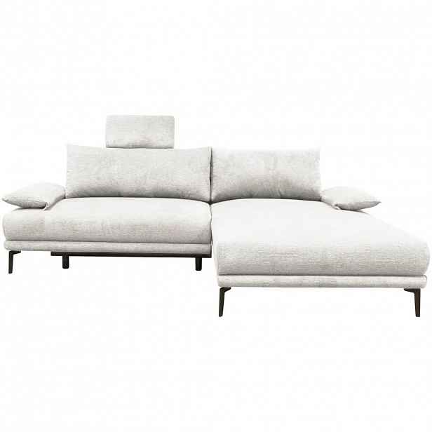 MID.YOU ROHOVÁ SEDAČKA, textil, bílá