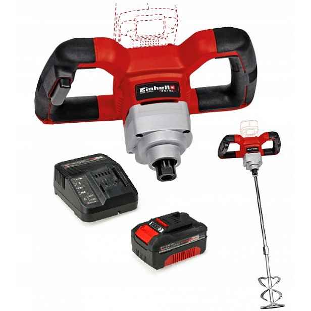Einhell Akumulátorové Míchadlo Te-mx 18 Li 4258760 Set Akumulátor 4,0AH