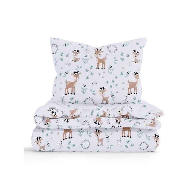 MKLuzkoviny.cz Bavlněné povlečení Renforcé -  Bambi- 140 × 200 cm - 70 x 90 cm