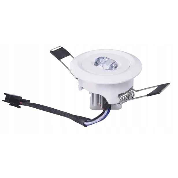 Nouzové zapuštěné koridorové svítidlo s 3W 3H Led baterií Intelight