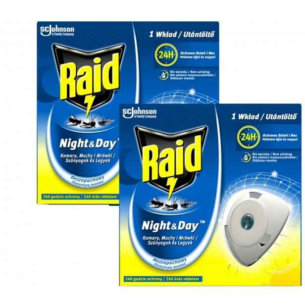 Raid Night & Day Komáři, mouchy a mravenci Náplň
