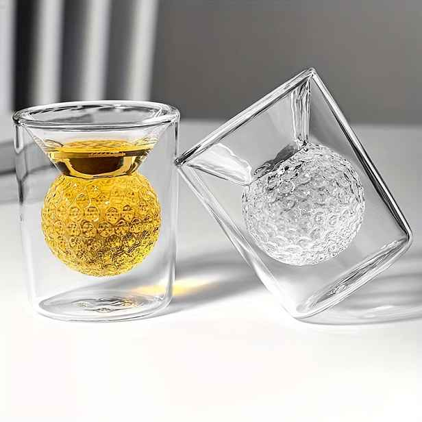 TEMU Sada 2 sklenic na golfové míčky, 50 ml