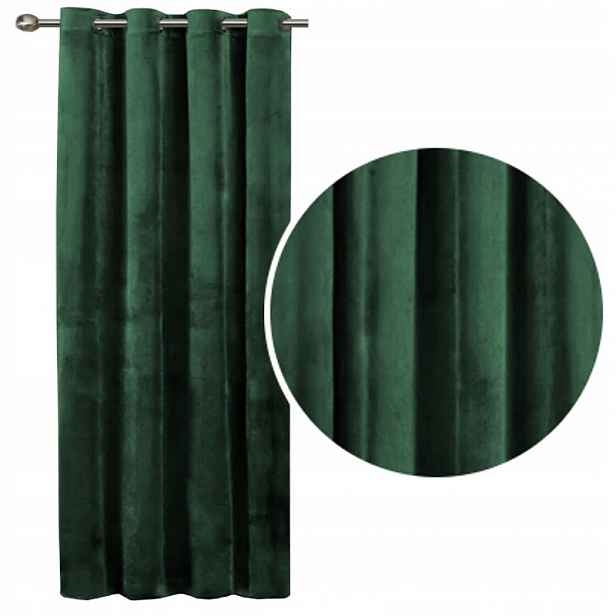 Velurové záclony Imperial 140x250 Velur zeleň bota