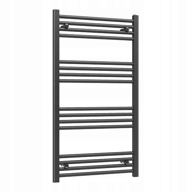 Vodní koupelnový radiátor C.o Ozdobný žebříkový Basic 60x110 cm Černý
