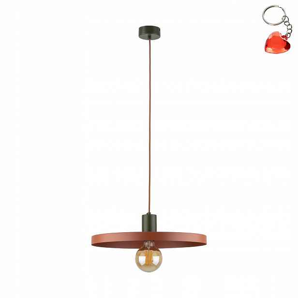 Závěsná lampa Sila Hnědá Kovová E27 Nastavitelná Výška 145 cm Tk Lighting