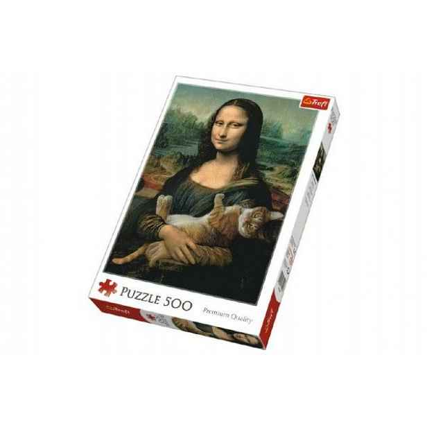 Trefl Puzzle Mona Lisa s kočkou, 500 dílků