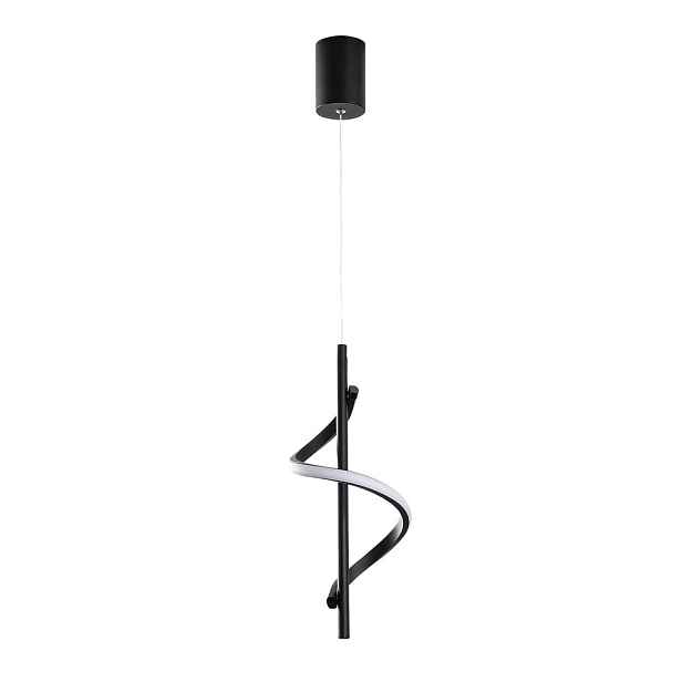 Černé LED závěsné svítidlo ø 16 cm Likma – Opviq lights