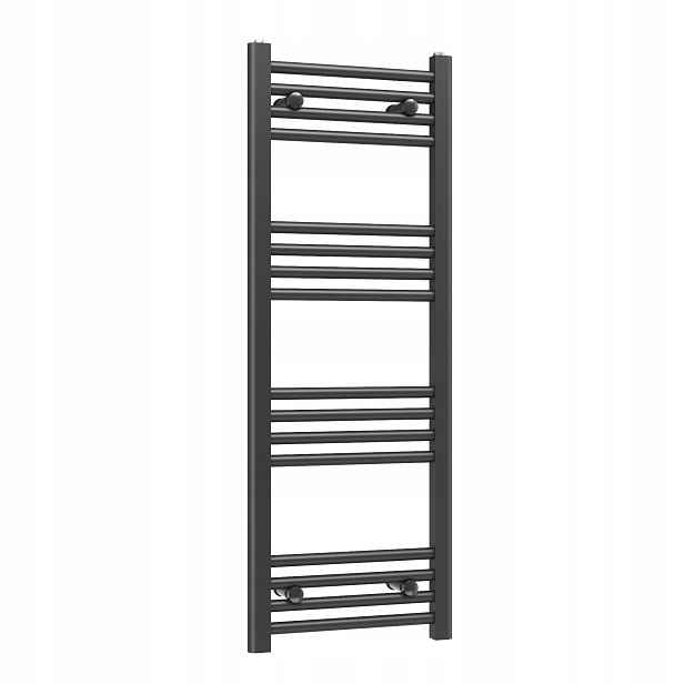 Koupelnový radiátor na vodu C.o Ozdobný žebříkový Basic 40x110 cm Černý