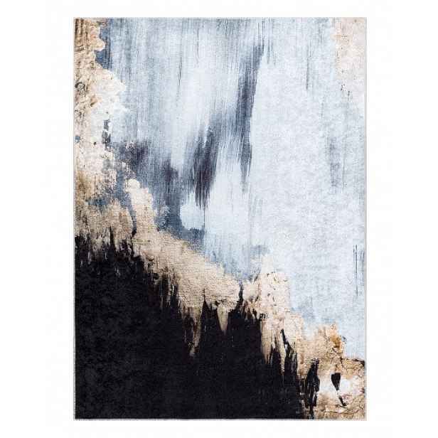 Kusový koberec Miro 51573.802 Abstraction blue / gold, 120x170, vícebarevná, chodba / předsíň, Dywany Łuszczów