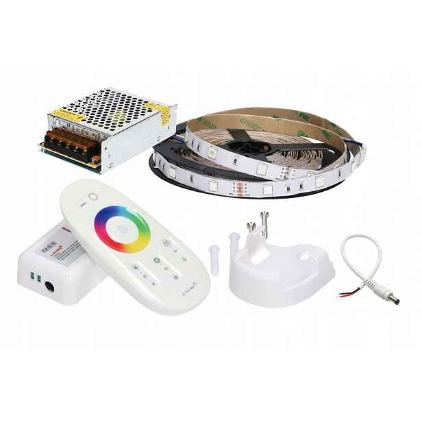 Set 5 m Led pásek 5050 Rgb Bílý P. Dotykový