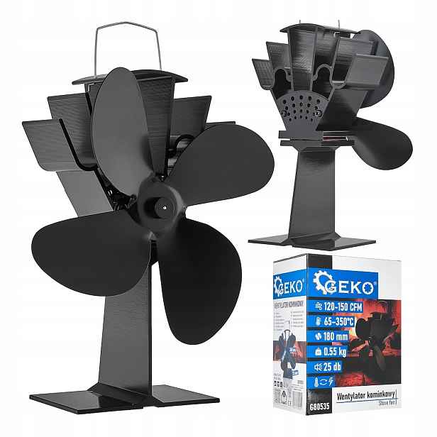 Termoelektrický krbový ventilátor (10)