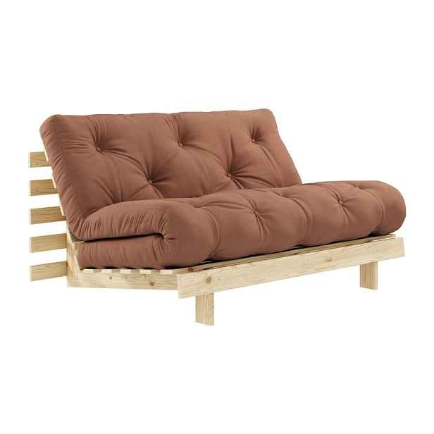 Oranžovohnědá rozkládací pohovka 140 cm Roots - Karup Design