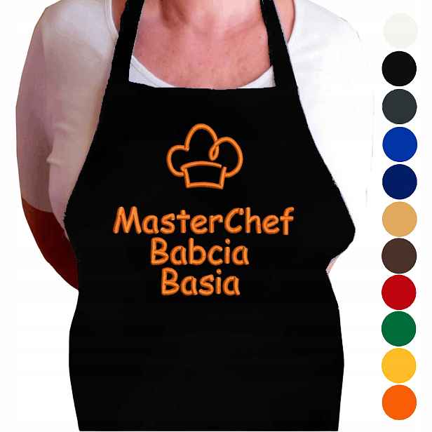 Kuchyňská zástěra pro babičku s jménem MasterChef dárek ke Dni babiček