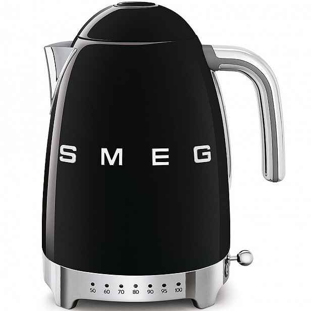 Rychlovarná konvice Smeg 50´s Retro Style KLF04, s regulací teploty, černá