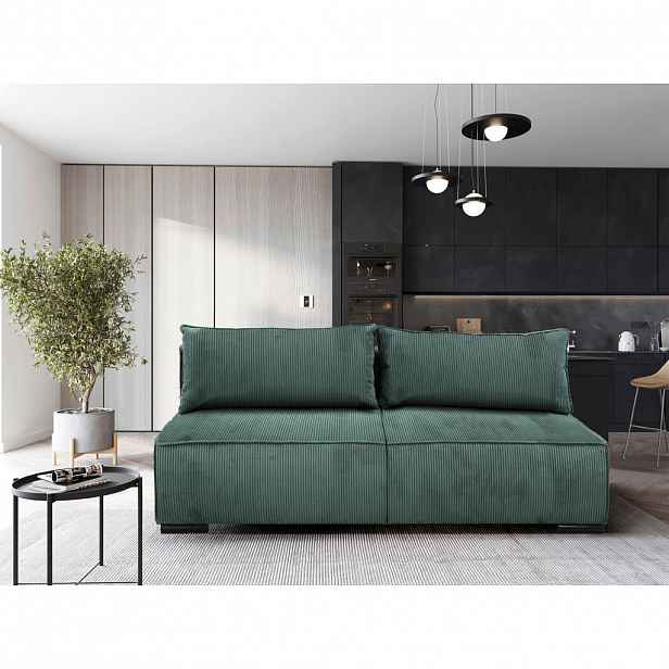 MID.YOU ROZKLÁDACÍ POHOVKA, textil, zelená