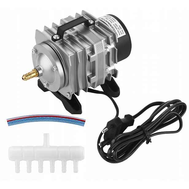 Elektromagnetická Vzduchová Pumpa Provzdušňovač Pro Akvárium Rybníka 2100L/h