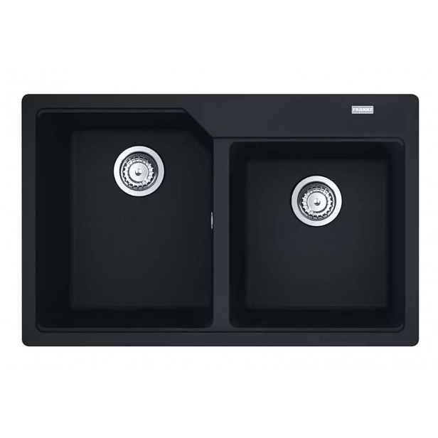 Franke Urban - Fragranitový dřez UBG 620-78, 78x50 cm, matná černá 114.0700.117