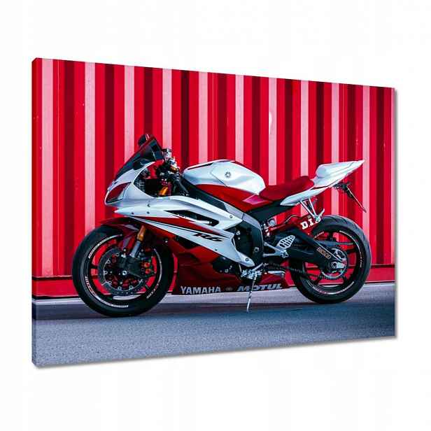 Obrazy 80x60 Bílo-červená Yamaha