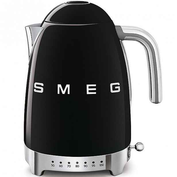 Rychlovarná konvice Smeg 50´s Retro Style KLF04, s regulací teploty, černá