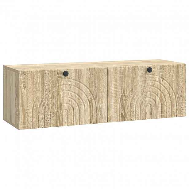 vidaXL Nástěnná TV skříň Dub sonoma 98 x 31 x 30 cm Kompozitní dřevo