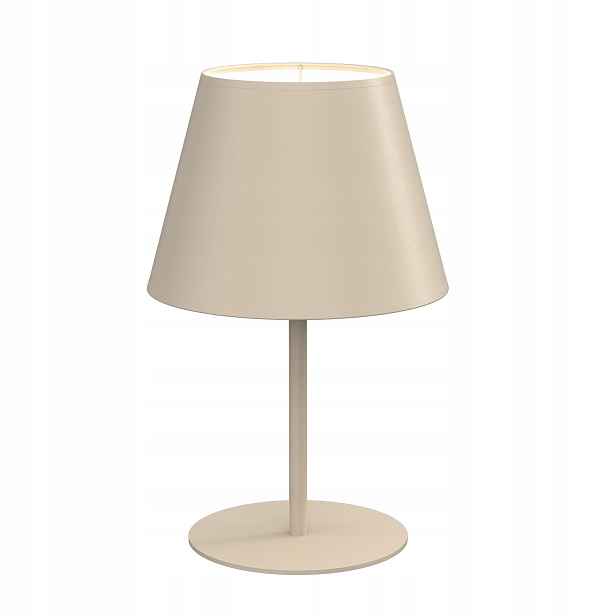 Luminex Arden stolní lampa béžová, kov E27 1x15W