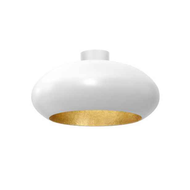 Luminex Stropní Svítidlo Compo Oválná Bílá/Zlatá 1xE27 15W IP20