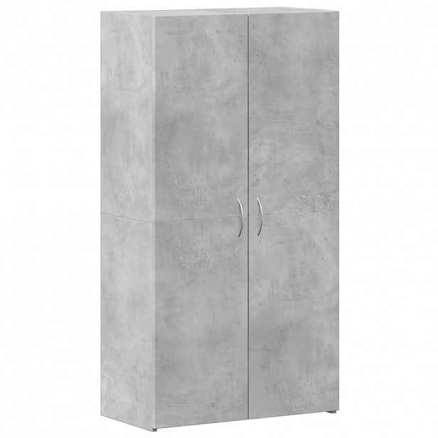 vidaXL Kartotéka betonově šedá 60 x 32 x 115 cm kompozitní dřevo