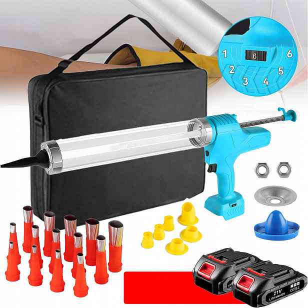 Pistole na silikon akumulátorový odšťavňovač 600 ml pro akumulátor Makita 18V
