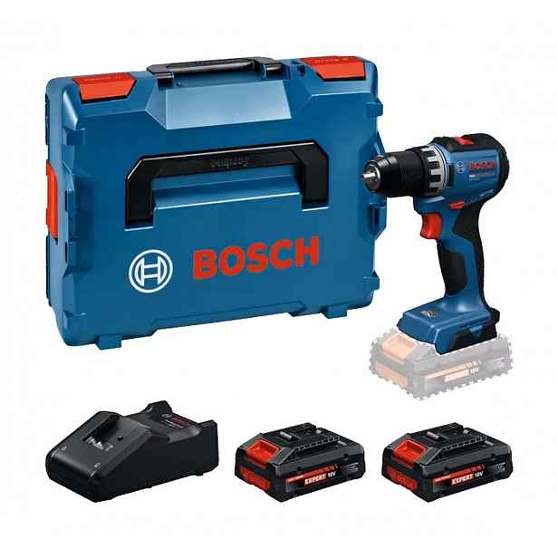 Bosch - 18V AKU vrtací šroubovák GSR18V-52, 2x aku 4,0 Ah Li-Ion, nabíječka 06019S002C