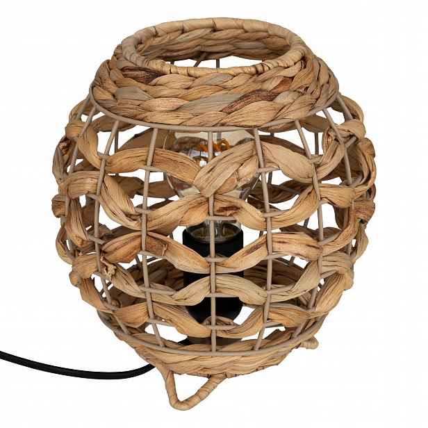 Lampa Sand Výška 20 CM Ø 19 CM Přírodní Vodní Hyacint Závit E27