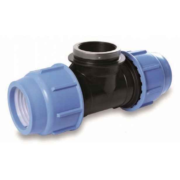 T-rozdělovač s závitem 110-3' F-110 Blue Seal PN10
