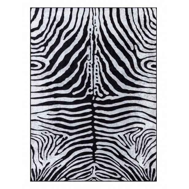 Kusový koberec Miro 51331.803 Zebra black / white, 120x170, černobílá, chodba / předsíň, Dywany Łuszczów