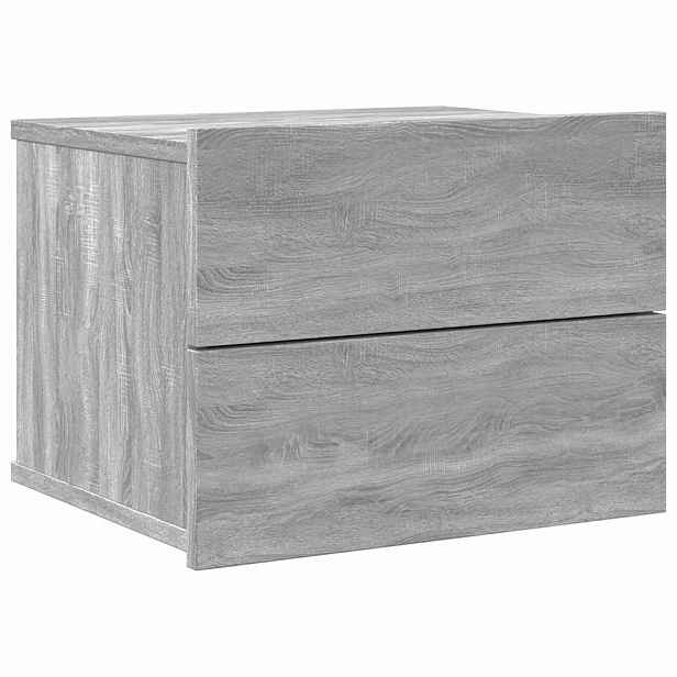 vidaXL Noční stolek šedý sonoma 40 x 30 x 30 cm kompozitní dřevo