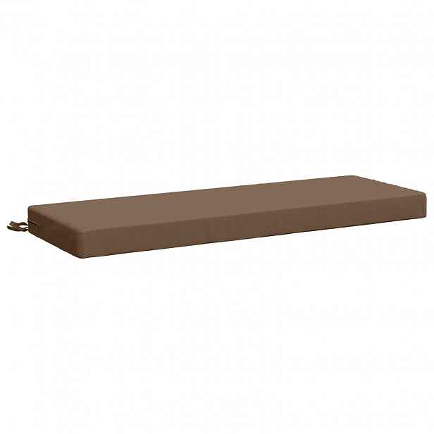 vidaXL Polštář na lavici SOEST 100% polyester Taupe 100 x 40 x 8 cm
