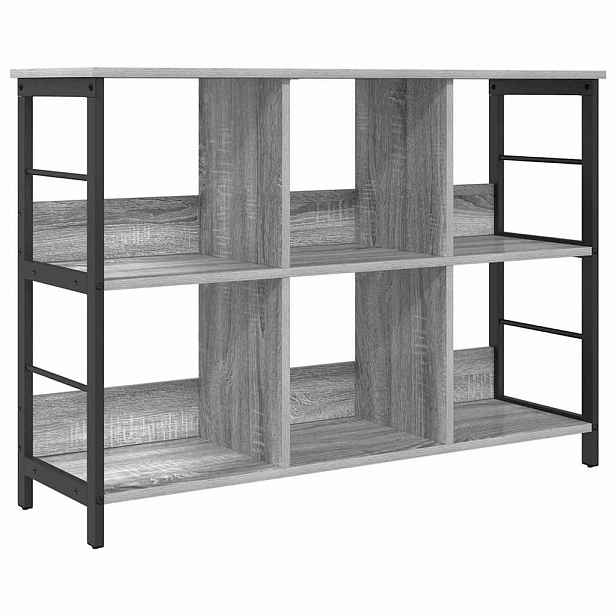 vidaXL Knihovna 6 úrovní 102 x 32 x 72,5 cm Kompozitní dřevo